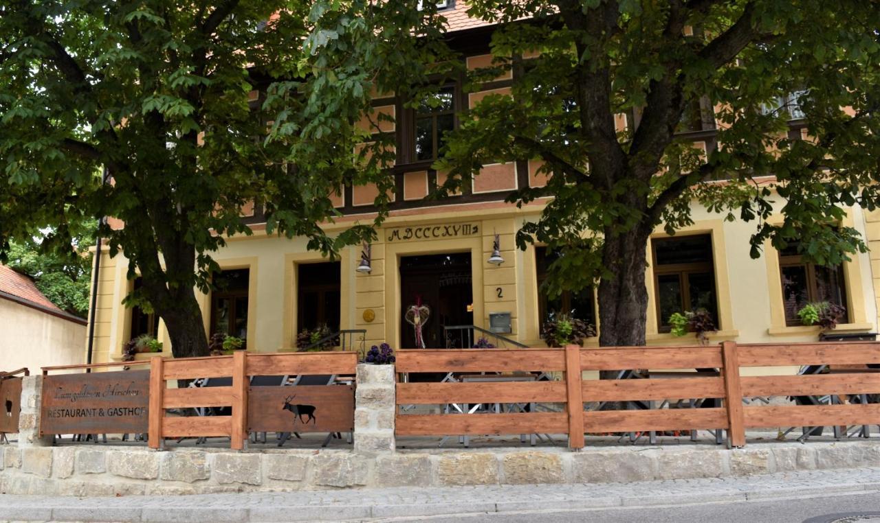 Gasthof Pension Zum Goldenen Hirschen Burgbernheim Ngoại thất bức ảnh